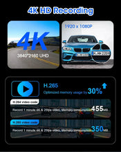 Load image into Gallery viewer, Dash Cam 10.11.26" with 4K Resolution and GPS
