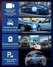 Load image into Gallery viewer, 4K 10.26'' Mirror Dash Cam w/ Carplay &amp; Android Auto
