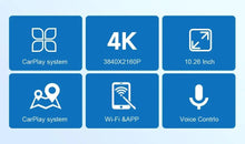 Load image into Gallery viewer, 4K 10.26'' Mirror Dash Cam w/ Carplay &amp; Android Auto
