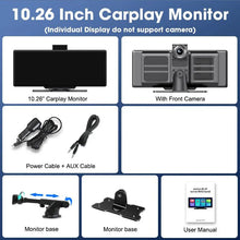 Load image into Gallery viewer, 4K 10.26'' Mirror Dash Cam w/ Carplay &amp; Android Auto
