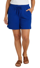 Load image into Gallery viewer, Women's Interlock Knit cotton Shorts with Elastic Waist and Adjustable Drawstring
