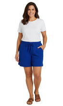 Load image into Gallery viewer, Women's Interlock Knit cotton Shorts with Elastic Waist and Adjustable Drawstring
