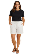 Load image into Gallery viewer, Women's Interlock Knit cotton Shorts with Elastic Waist and Adjustable Drawstring
