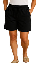 Load image into Gallery viewer, Women's Interlock Knit cotton Shorts with Elastic Waist and Adjustable Drawstring
