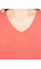 Load image into Gallery viewer, Women's Perfect Short-Sleeve V-Neck Tee Shirt - Cotton blend and Wrinkle Resistant
