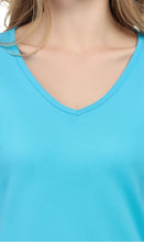 Load image into Gallery viewer, Women's Perfect Short-Sleeve V-Neck Tee Shirt - Cotton blend and Wrinkle Resistant
