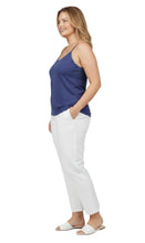 Load image into Gallery viewer, Women's Essential Adjustable Strap Camisole in Soft Cotton Blend Fabric with a built in Shelf Bra
