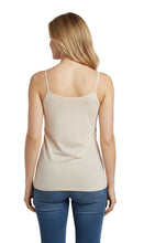 Load image into Gallery viewer, Women's Essential Adjustable Strap Camisole in Soft Cotton Blend Fabric with a built in Shelf Bra
