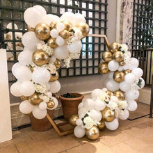 Load image into Gallery viewer, 104pcs Giant White And Gold Wedding Birthday Bachelorette Engagements Anniversary Party Balloon For Decoration Balloon Arch Kit for Baby Shower Bridal Shower Birthday Party Decorations
