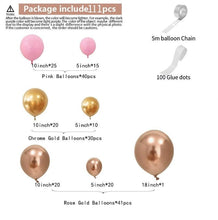 Load image into Gallery viewer, 104pcs Navy Blue And Gold White Balloon Garland Arch Kit For Wedding Birthday Party  Baby Shower Girl Bridal Shower Birthday Party Decorations
