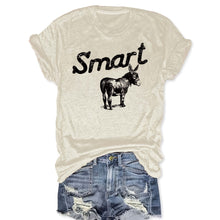 Load image into Gallery viewer, Women's Round Neck Short Sleeve T-Shirt - Casual Summer Top
