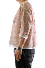 Load image into Gallery viewer, Sparkle S/N Jersey 3/4 Sleeve Crop Top Tee
