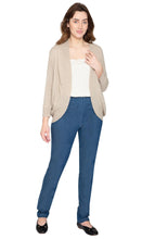 Load image into Gallery viewer, Women's Curved Hem Cardigan - Open Front in Soft Cashmere like Fabric
