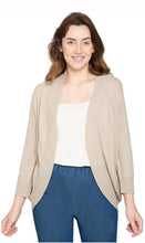Load image into Gallery viewer, Women's Curved Hem Cardigan - Open Front in Soft Cashmere like Fabric
