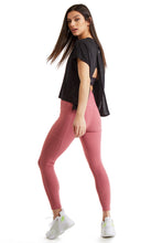 Load image into Gallery viewer, Turtle Bay New York Women's 7/8 Legging in Strong Compressed Double Knit Polyester Blend Fabric with side phone Pockets
