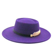 Load image into Gallery viewer, Autumn Winter Women Men  Vintage Fedora Women's Foldable Short Brim  Floppy Hat Gentleman Elegant Warm Hats Lady Party Luxury Caps Classic Summer Beach Sun Hat
