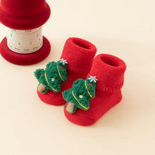 Load image into Gallery viewer, Baby Socks Christmas Newborn For Baby Boys/Girls Christmas Floor Socks Anti-Slip Baby Step Socks For Baby Kids

