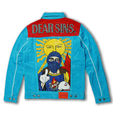 Load image into Gallery viewer, F1045 Frost Dear Sins Cord Jacket - Blue
