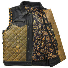 Load image into Gallery viewer, Kingsnake Men’s Motorcycle Leather Vest
