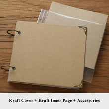 Load image into Gallery viewer, 10Inch Wedding Photo Album Scrapbook Cardboard Albums Photo Baby Scrapbooking Album Blank Cover Travel Albums For Photos Home Decor House Decoration DIY Memorable Gifts For Loved Ones
