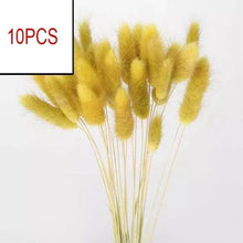Load image into Gallery viewer, 10PCS Bulrush Natural Dried Flowers Artificial Pampas Grass Decor Phragmites Fake Flower Wedding Home Decoration Floor Vase Filler for Living Room Kitchen Decor
