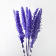 Load image into Gallery viewer, 10PCS Bulrush Natural Dried Flowers Artificial Pampas Grass Decor Phragmites Fake Flower Wedding Home Decoration Floor Vase Filler for Living Room Kitchen Decor
