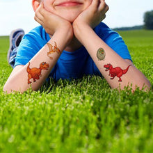 Load image into Gallery viewer, 10pcs Dinosaur Sticker Temporary Tatoo Waterproof Colorful Elegant Children Tattoos
