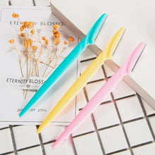 Load image into Gallery viewer, 10pcs Exfoliating Dermaplaning Eyebrow Razor - Facial Hair Remover Women Beauty Makeup Skin Care Tools
