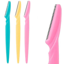 Load image into Gallery viewer, 10pcs Exfoliating Dermaplaning Eyebrow Razor - Facial Hair Remover Women Beauty Makeup Skin Care Tools
