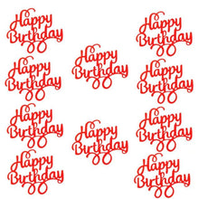 Load image into Gallery viewer, 10pcs Glitter Happy Birthday Cake Topper Happy Birthday Cake Topper Happy Birthday Cupcake Topper Glitter Gold Decoration Bling Sparkle Decoration Sign Happy Birthday Cake Topper Girl Birthday Dessert Decor
