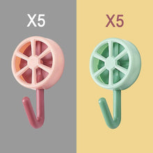 Load image into Gallery viewer, 10PCS Self Adhesive Wall Hook Strong Without Drilling Coat Bag Bathroom Door Kitchen Towel Hanger Hooks Home Storage Accessories Decorative Hooks Entrance Organizers with Self-Adhesive Hooks for Hanging Keys Towels
