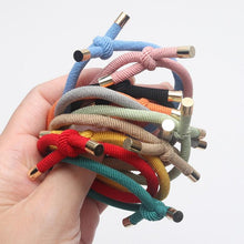 Load image into Gallery viewer, 10PCS Women Elastic Hair Rubber Bands High Quality Girls Hair Bands Hair Scrunchies Gold Plated  Hair Accessories Hair Gum Tie Gorgeous Hair Accessories For Women
