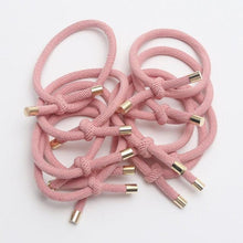 Load image into Gallery viewer, 10PCS Women Elastic Hair Rubber Bands High Quality Girls Hair Bands Hair Scrunchies Gold Plated  Hair Accessories Hair Gum Tie Gorgeous Hair Accessories For Women

