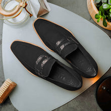 Load image into Gallery viewer, 11-020-BLK MEO 3 Sueded Goatskin Penny Loafer, Black
