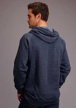Load image into Gallery viewer, Stetson Eagle in Circular Shield (Navy) - Men's Hoodie Sweatshirt
