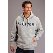 Load image into Gallery viewer, Stetson Logo (Heather Grey) - Men's Hoodie Sweatshirt
