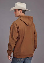 Load image into Gallery viewer, Stetson Horse rider and Stars (Orange) - Men's Hoodie Sweatshirt
