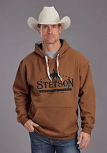Load image into Gallery viewer, Stetson Horse rider and Stars (Orange) - Men's Hoodie Sweatshirt
