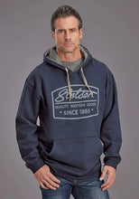 Load image into Gallery viewer, Stetson Quality Western Goods (Navy) - Men's Hoodie Sweatshirt
