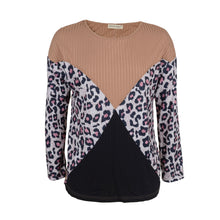 Load image into Gallery viewer, Color Block Ribbed Knit Sweater

