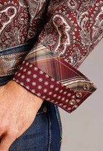 Load image into Gallery viewer, Stetson Siren Paisley (Wine) - Men's Western Shirt
