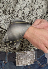 Load image into Gallery viewer, Stetson 2235 Silver Paisley (Grey) - Men's Western Shirt
