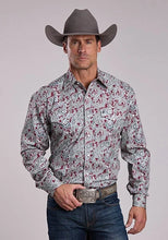 Load image into Gallery viewer, Stetson 2870 Bloodstone Paisley (Red) - Men's Western Shirt
