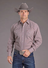 Load image into Gallery viewer, Stetson 2392 Garnet Geo (Wine) - Men's Western Shirt
