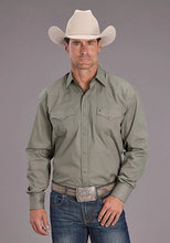 Load image into Gallery viewer, Stetson 2517 Smoke Diamonds (Grey) - Men's Western Shirt
