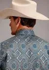 Load image into Gallery viewer, Stetson Sierra Paisley (Blue) - Men's Western Shirt
