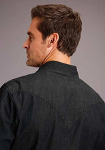 Load image into Gallery viewer, Stetson Modern Denim (Black) - Men's Western Shirt
