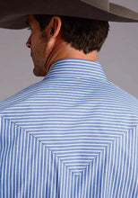Load image into Gallery viewer, Stetson 0898 Candy Stripe (Blue) - Men's Western Shirt
