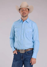 Load image into Gallery viewer, Stetson 2611 Fine Line (Blue) - Men's Western Shirt
