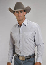 Load image into Gallery viewer, Stetson 5663 Two Stripe (Blue) - Men's Western Shirt
